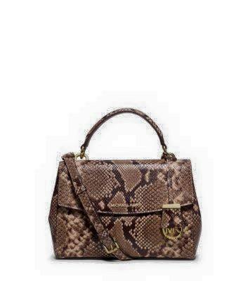 AVA SMALL EMBOSSED-LEATHER SATCHEL