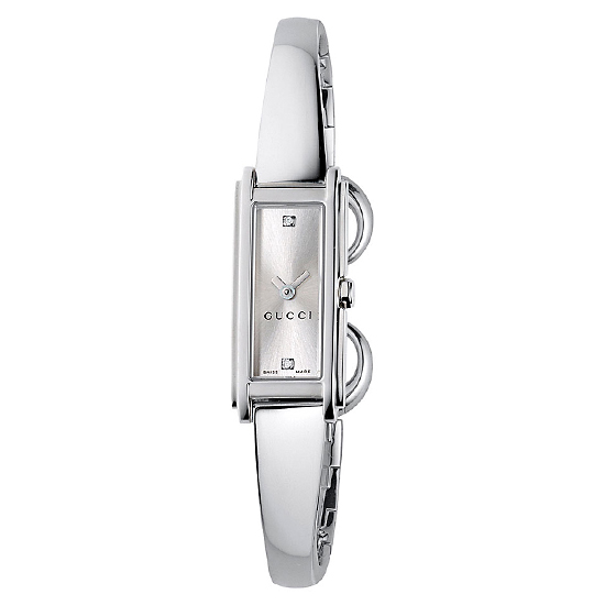 Gucci G-Line Silver Dial Women's Watch YA109523